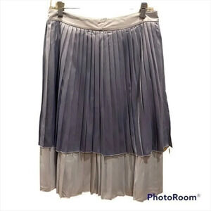 Front Row pleated midi skirt